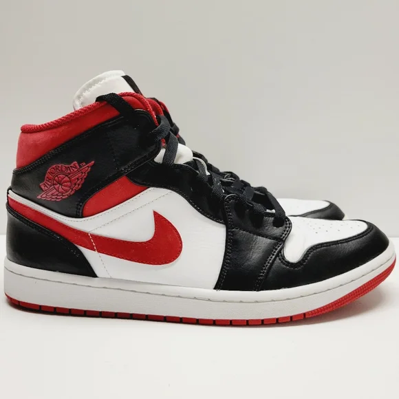 Nike AirJordan 1 mid Gym Red554724-122 Size 11